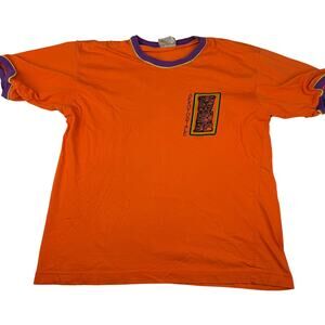 Vintage Aeropostale Orange Tiki Graphic T-Shirt M